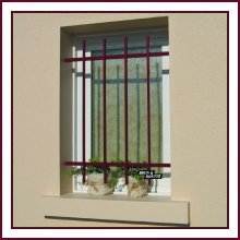 Grilles de fenêtre en fer forgé, barreaux de fenêtre