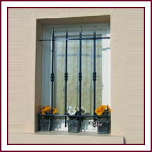 Grilles de fenêtre en fer forgé, barreaux de fenêtre
