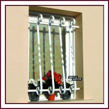 Grilles de fenêtre en fer forgé, barreaux de fenêtre